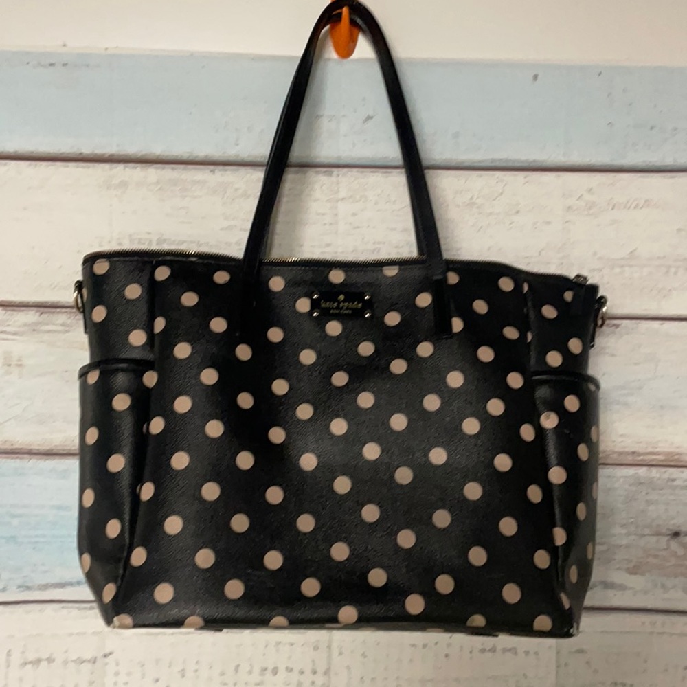 Kate Spade Brown and Black polka dots